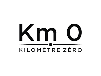 Km 0        Kilomètre zéro logo design by Jhonb