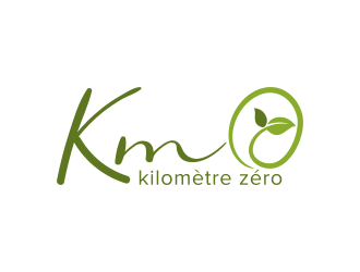 Km 0        Kilomètre zéro logo design by Dakon