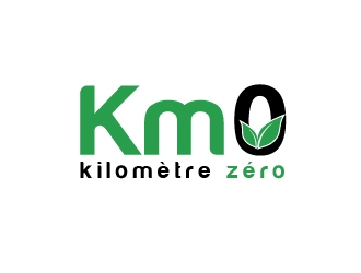 Km 0        Kilomètre zéro logo design by shravya