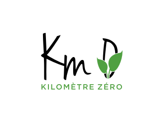 Km 0        Kilomètre zéro logo design by johana