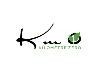 Km 0        Kilomètre zéro logo design by johana