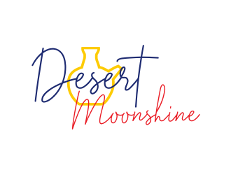 Desert Moonshine logo design by mbamboex
