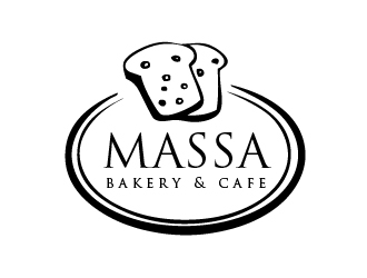 massa - bakery & cafe logo design by shravya