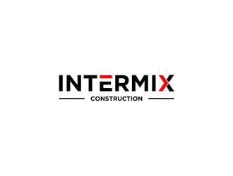 Intermix Construction logo design by haidar