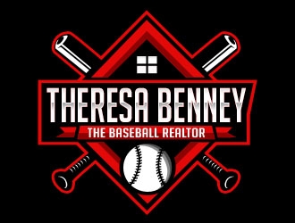 Theresa Benney - The Baseball Realtor logo design by Benok