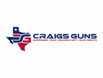 Craigs Guns logo design by hidro