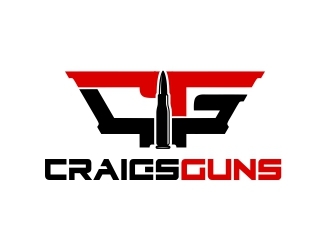 Craigs Guns logo design by b3no