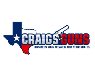 Craigs Guns logo design by Suvendu