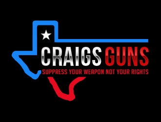 Craigs Guns logo design by Benok
