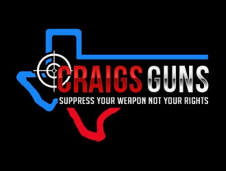 Craigs Guns logo design by Benok