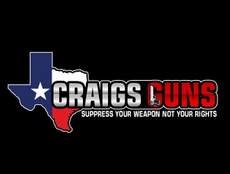 Craigs Guns logo design by Suvendu
