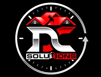 DC SOLUTIONS  logo design by Suvendu