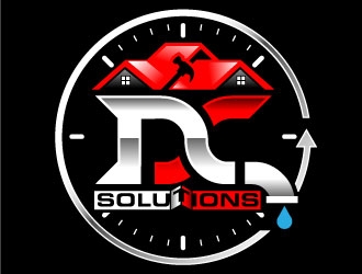 DC SOLUTIONS  logo design by Suvendu