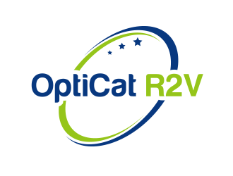 OptiCat R2V logo design by BeDesign