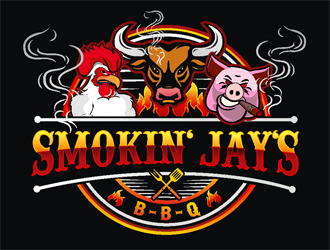 Smokin Jays BBQ logo design by coco