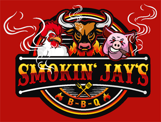 Smokin Jays BBQ logo design by coco