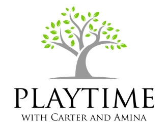 Playtime with Carter and Amina logo design by jetzu