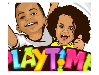 Playtime with Carter and Amina logo design by veron