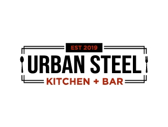 Urban Steel Kitchen   Bar logo design by iamjason