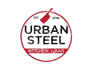 Urban Steel Kitchen   Bar logo design by Erasedink