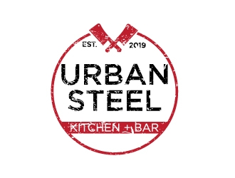 Urban Steel Kitchen   Bar logo design by Erasedink