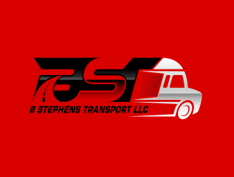 B Stephens Transport LLC  logo design by yunda