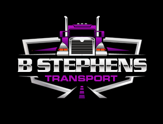 B Stephens Transport LLC  logo design by kunejo