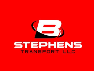 B Stephens Transport LLC  logo design by maze