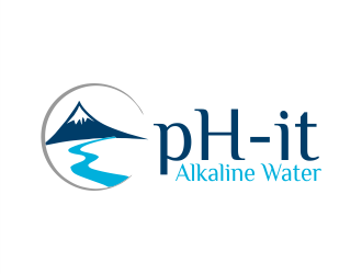 pH-it Alkaline Water logo design by Gwerth
