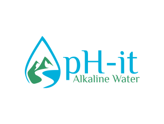 pH-it Alkaline Water logo design by Gwerth