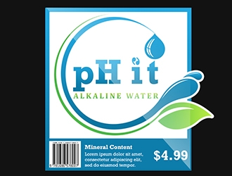 pH-it Alkaline Water logo design by XyloParadise