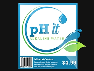 pH-it Alkaline Water logo design by XyloParadise