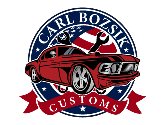 Carl Bozsik Customs  logo design by THOR_
