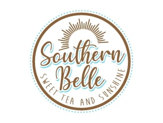 Southern Belle Sweet Tea and Sunshine logo design by jaize
