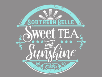 Southern Belle Sweet Tea and Sunshine logo design by coco