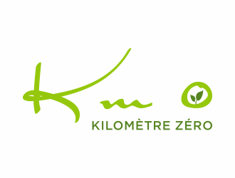 Km 0        Kilomètre zéro logo design by luckyprasetyo