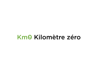 Km 0        Kilomètre zéro logo design by diki