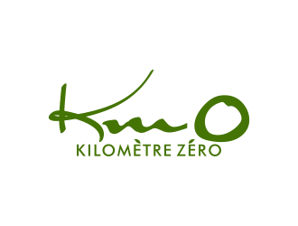 Km 0        Kilomètre zéro logo design by Kruger
