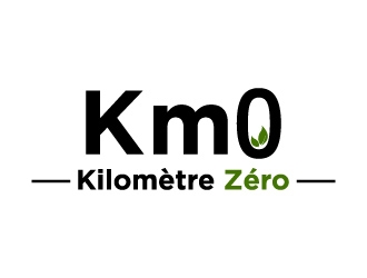 Km 0        Kilomètre zéro logo design by treemouse