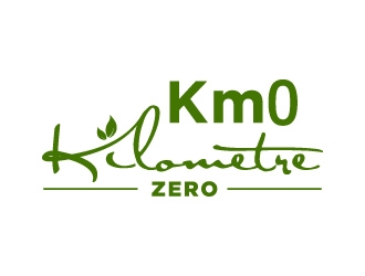 Km 0        Kilomètre zéro logo design by treemouse