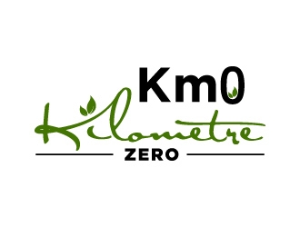 Km 0        Kilomètre zéro logo design by treemouse