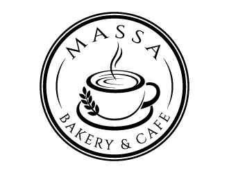 massa - bakery & cafe logo design by jaize