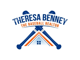 Theresa Benney - The Baseball Realtor logo design by uttam