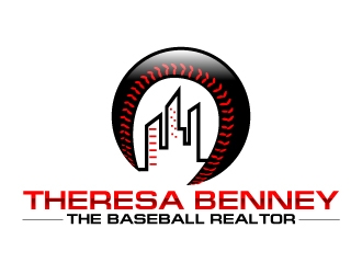 Theresa Benney - The Baseball Realtor logo design by uttam