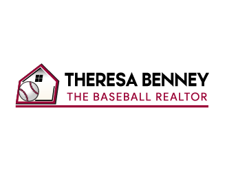 Theresa Benney - The Baseball Realtor logo design by axel182