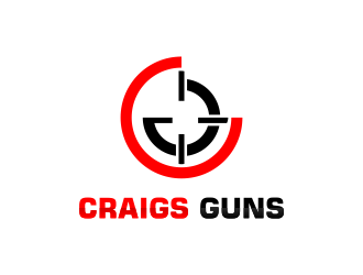 Craigs Guns logo design by diki