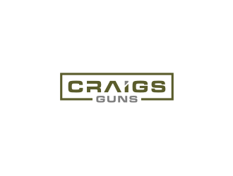 Craigs Guns logo design by Artomoro