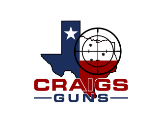 Craigs Guns logo design by Kruger