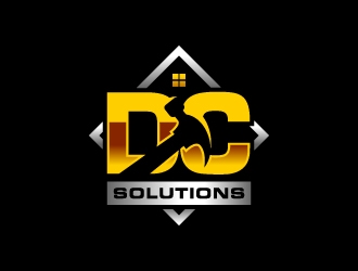 DC SOLUTIONS  logo design by jishu