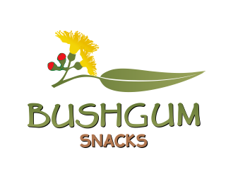 Bushgum Snacks logo design by aldesign